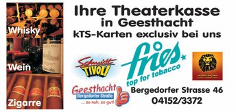 Vorbestellung Theaterkarten